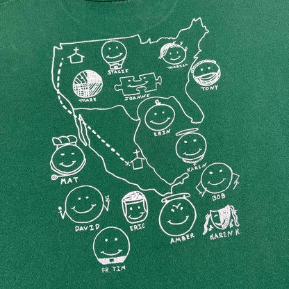 90s Mexico Mission Trip Smiley Face Tee- XL