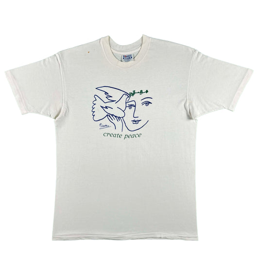 80s Picasso 'create peace' Tee- L