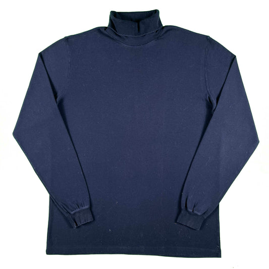 90s Lands' End Navy Turtleneck- XL