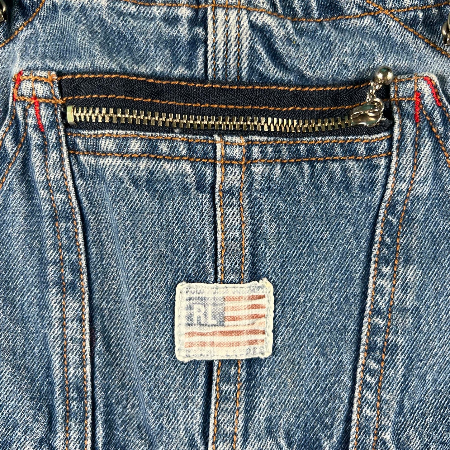 00s Polo Jeans Co Ralph Lauren Carpenter Denim Overalls- XXS