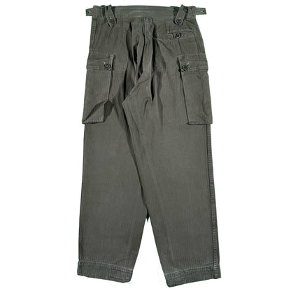 70s Dutch Military HBT Pants- 32x29