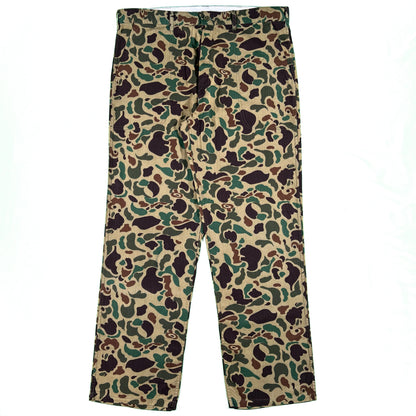 70s JcPenney Duck Camo Fatigue Pants- 35x30.5