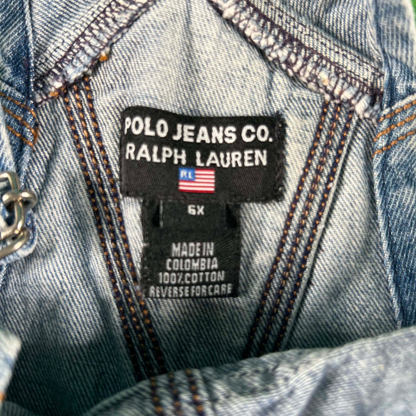 00s Polo Jeans Co Ralph Lauren Carpenter Denim Overalls- XXS