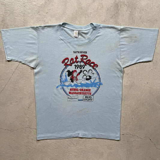 80 Bud Man Rat Race Tee- L