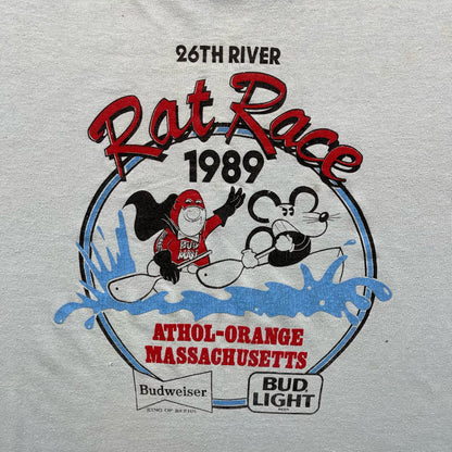 80 Bud Man Rat Race Tee- L