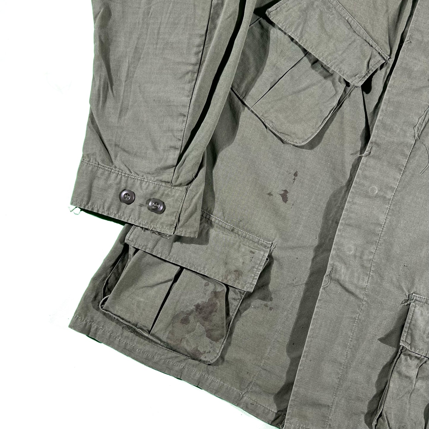 60s US Army Slant Pocket Poplin Jacket- M