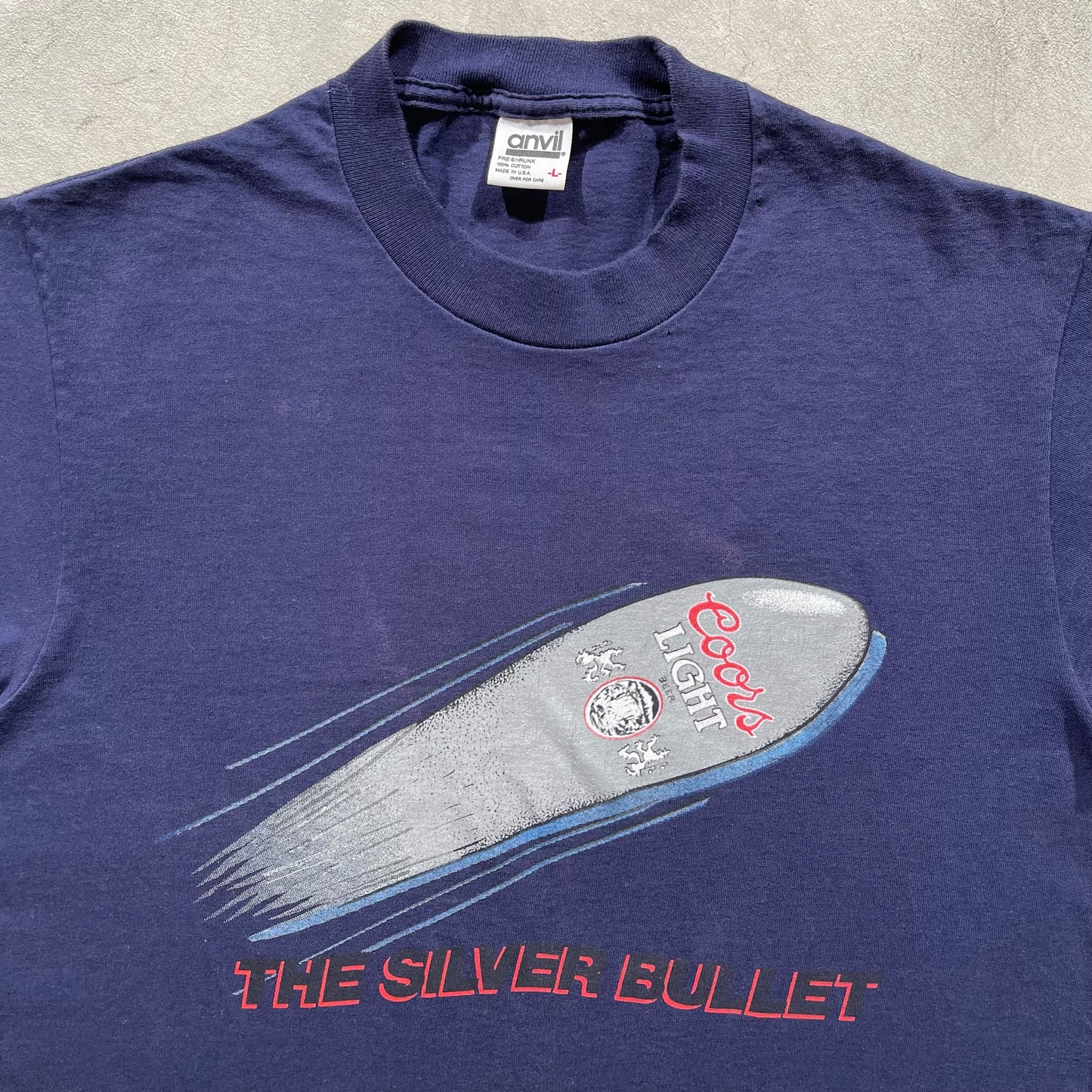 90s Coors Silver Bullet Tee- L