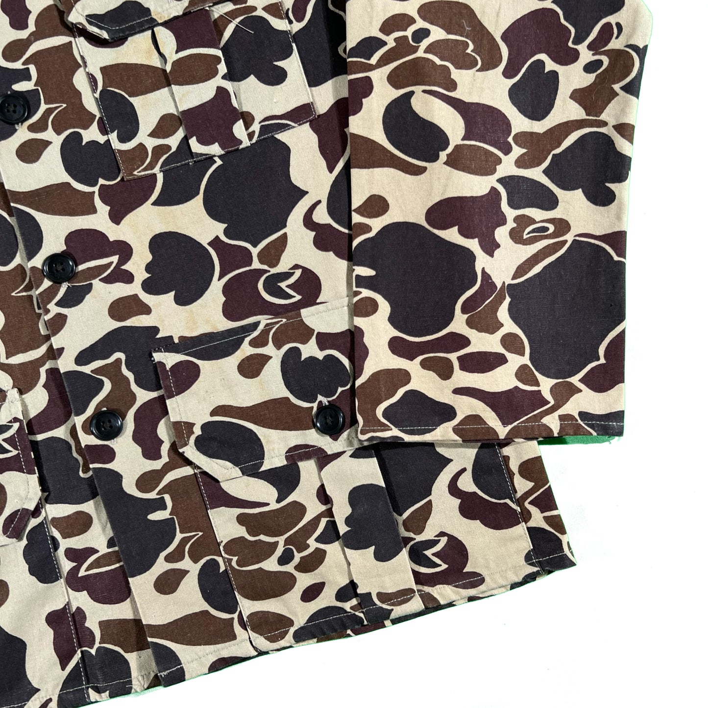 80s Duck Camo Hunting Shirt- L