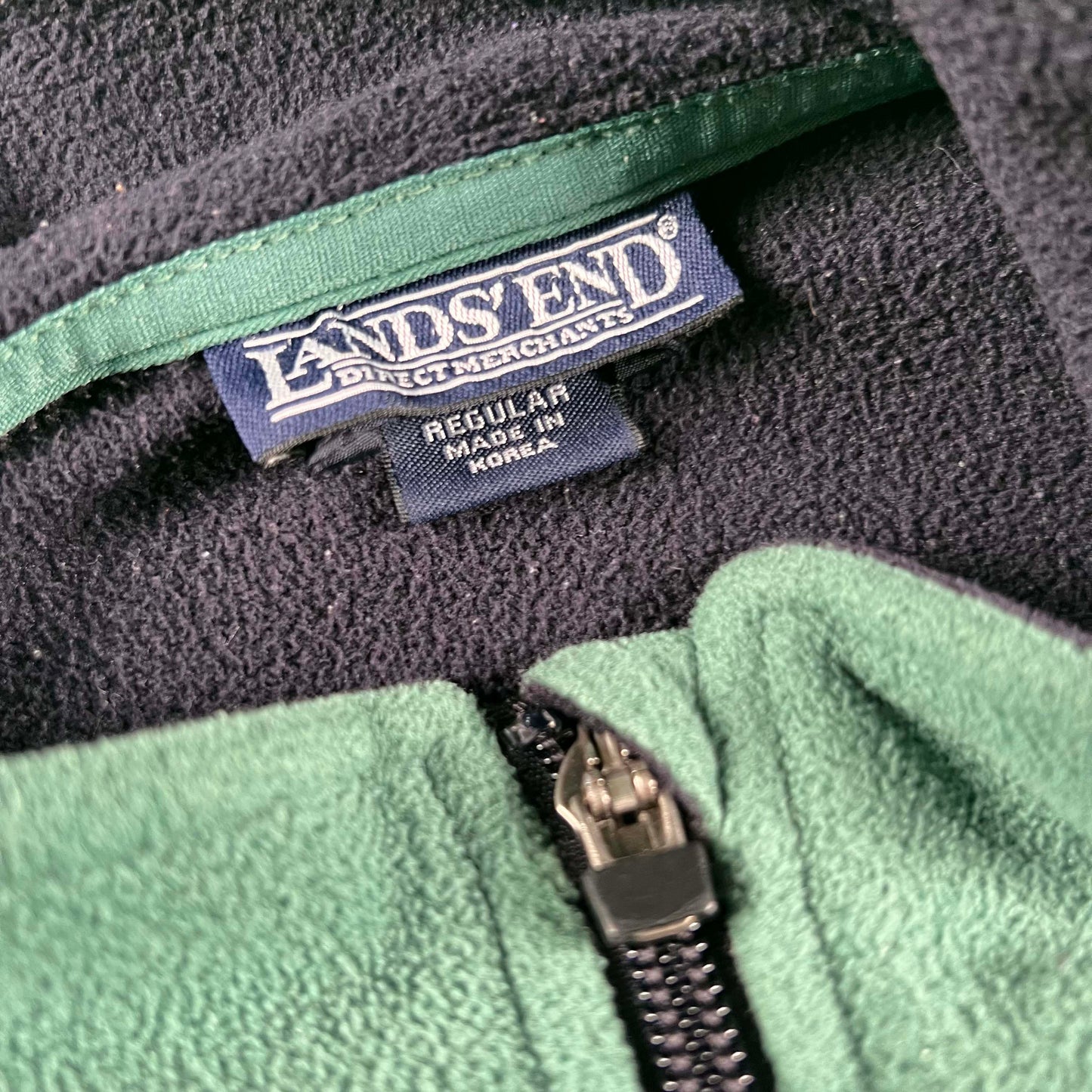 00s Lands' End Sage Green Fleece Jacket- XL