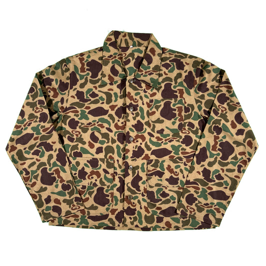 70s JcPenney Duck Camo Chore Shirt- L