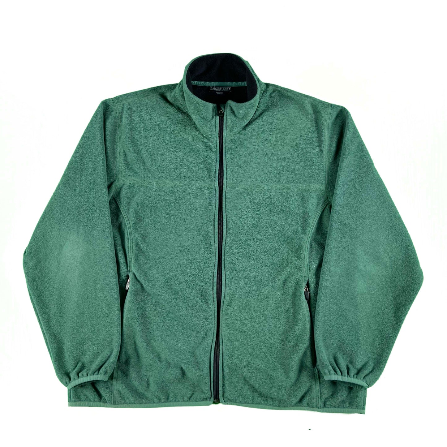 00s Lands' End Sage Green Fleece Jacket- XL