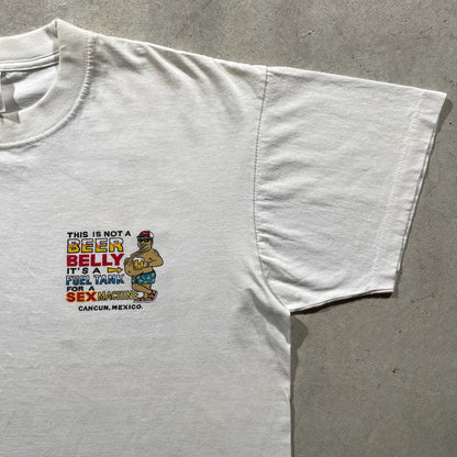 90s Beer Belly/Sex Machine Tee- L