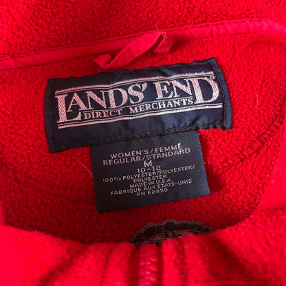 90s Lands' End Fleece Vest- S