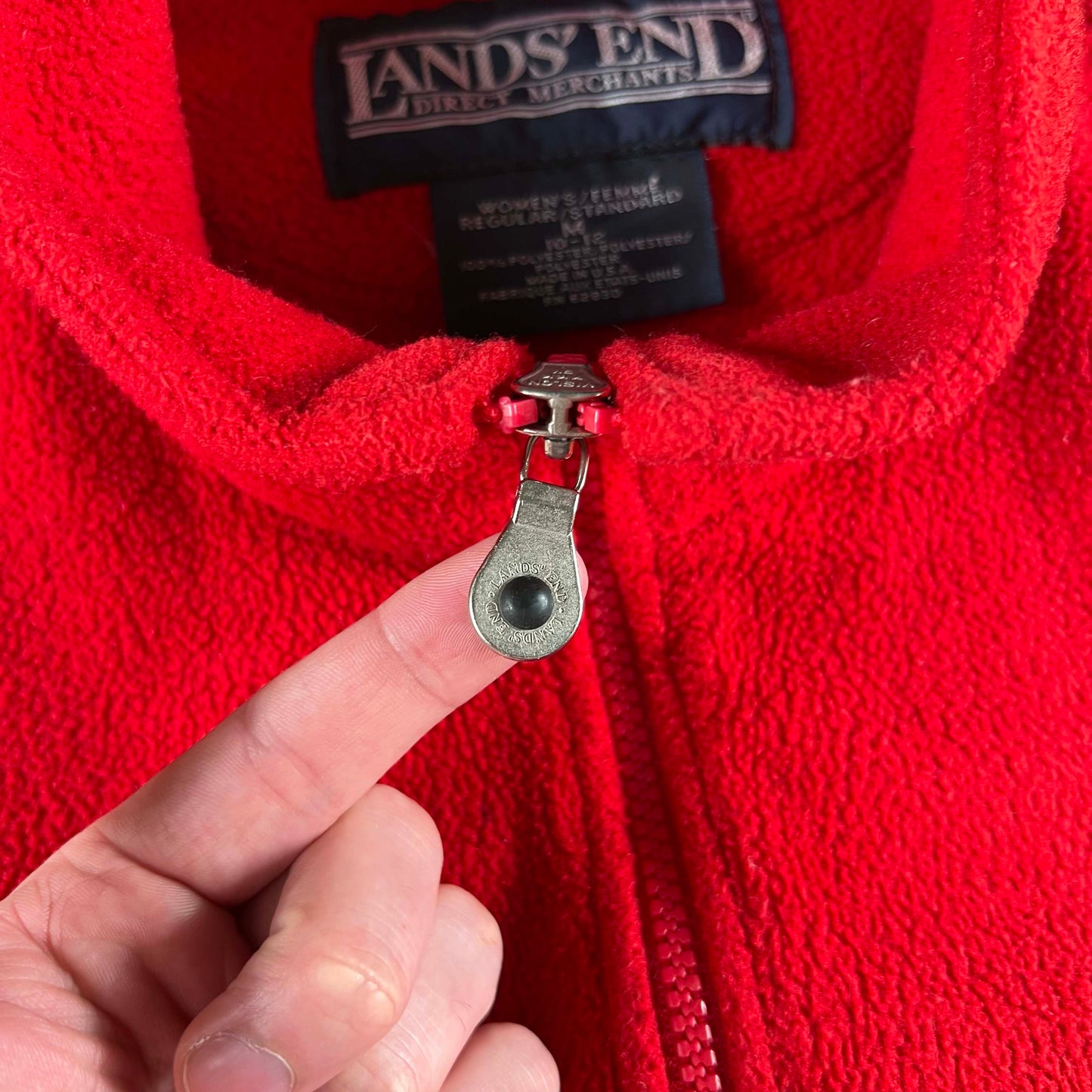 90s Lands' End Fleece Vest- S