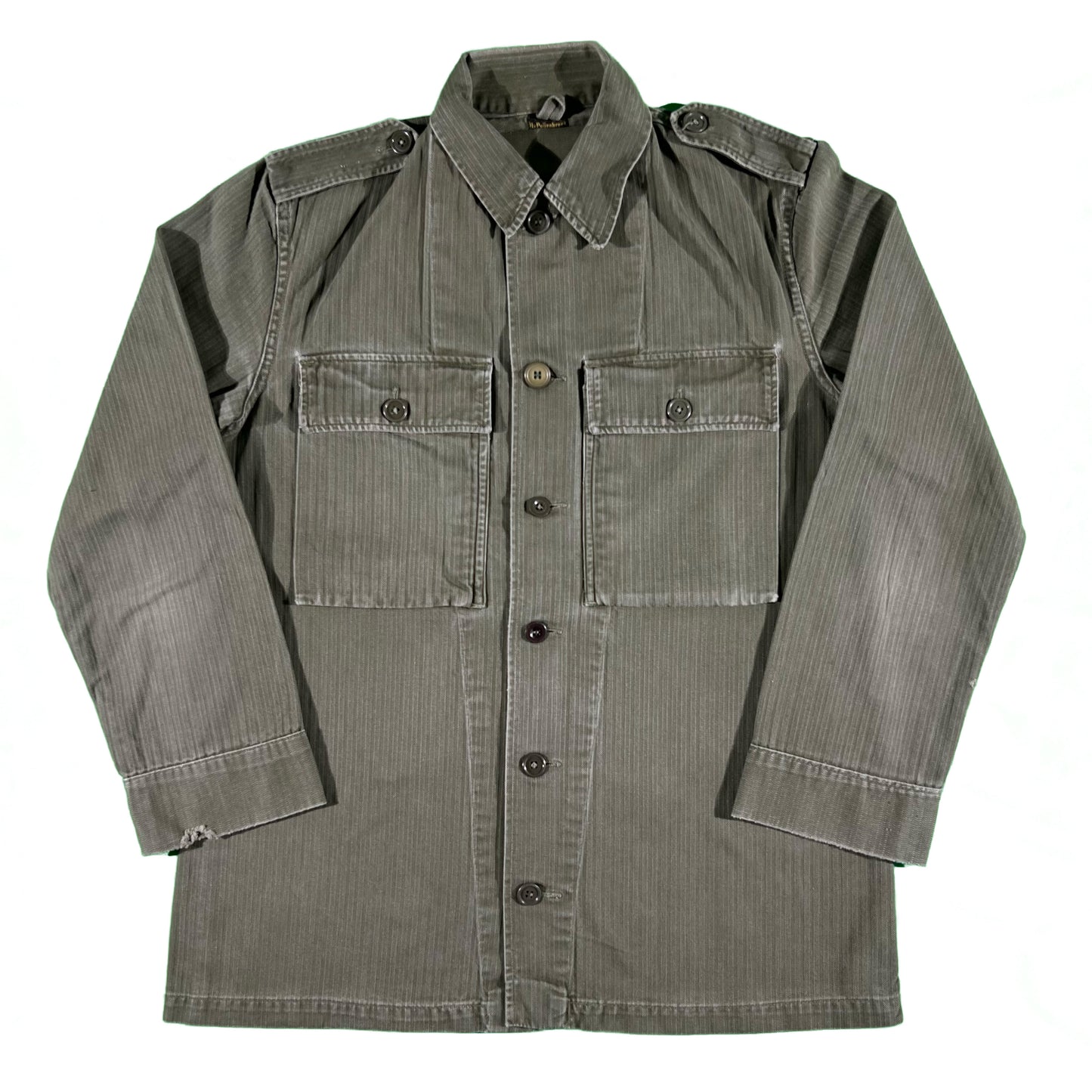 60s Dutch Military HBT Shirt- M