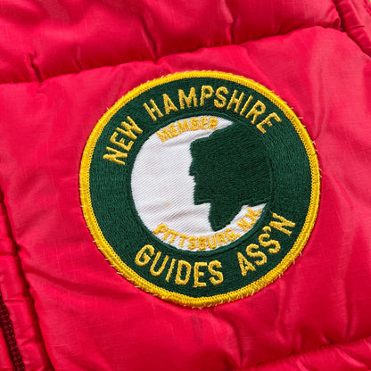 70s Pittsburgh New Hampshire Guides Assn Puffer Vest- L