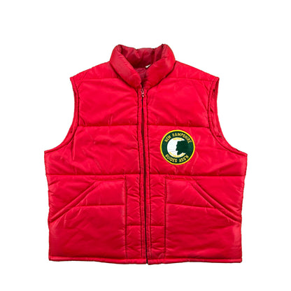70s Pittsburgh New Hampshire Guides Assn Puffer Vest- L