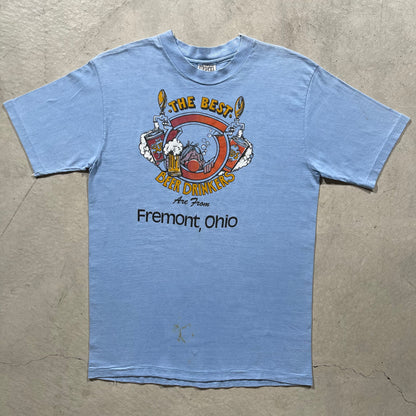 70s Ohio Beer Drinkers Tee- L