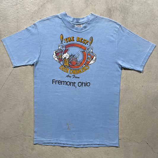 70s Ohio Beer Drinkers Tee- L