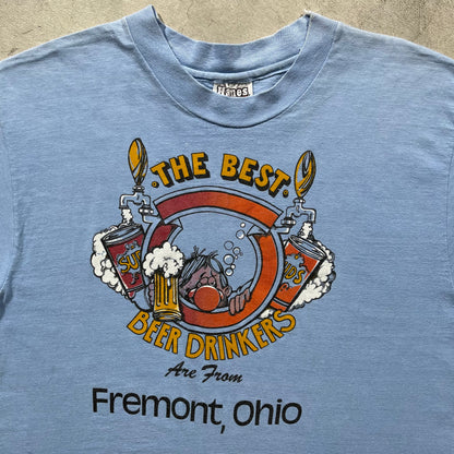 70s Ohio Beer Drinkers Tee- L