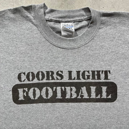 90s Coors Light Football Tee- XL