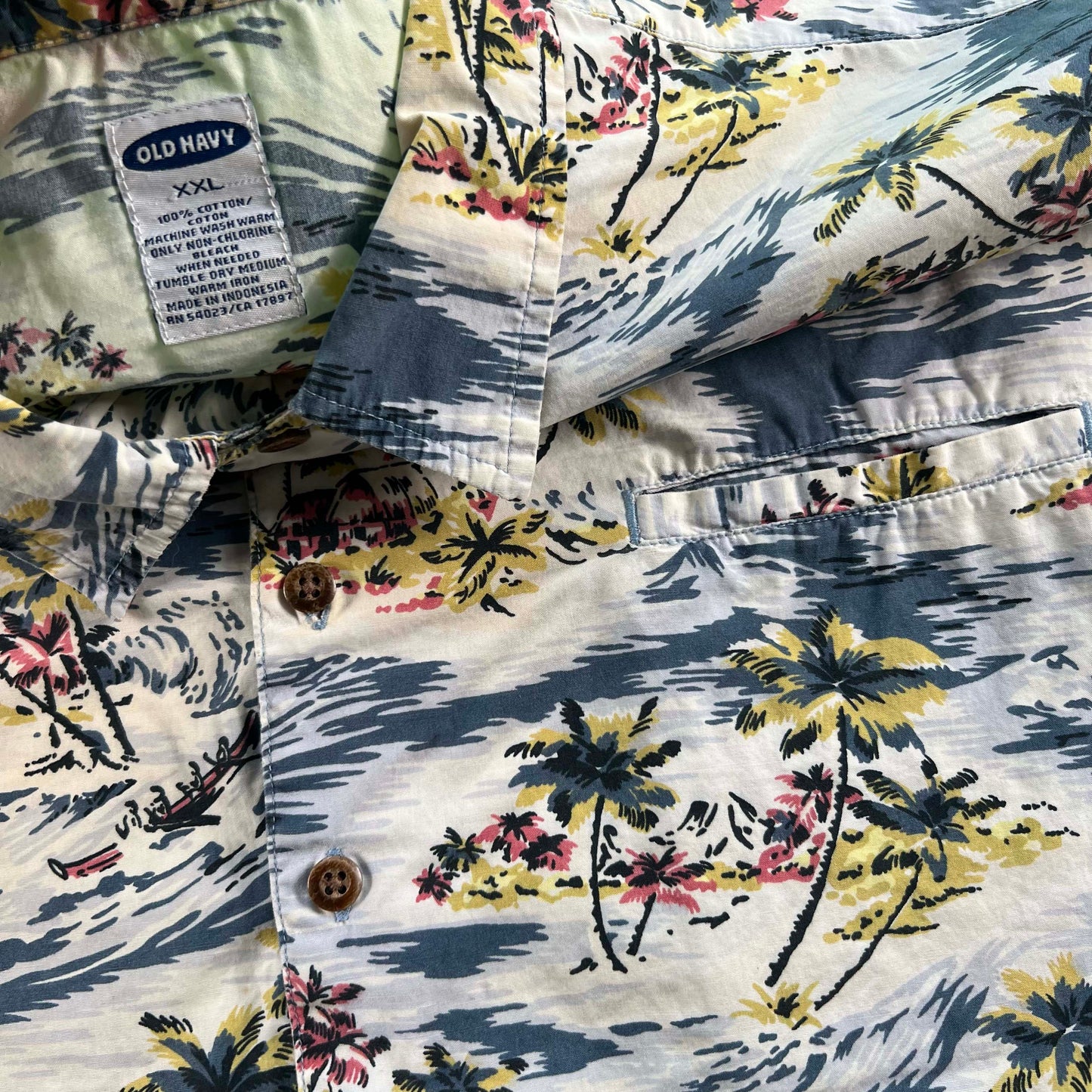 2002 Old Navy Hawaiian Shirt- XXL