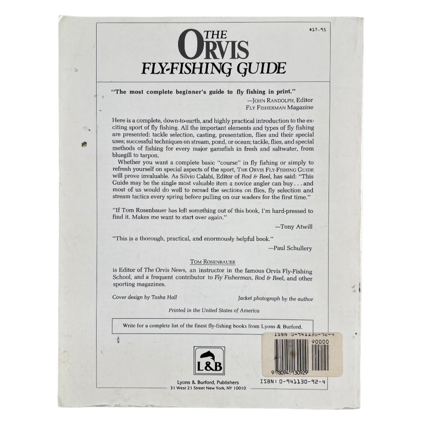 1984 'The Orvis Fly-Fishing Guide' Coffee Table Book