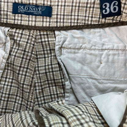 2007 Old Navy Plaid Shorts- 36x11