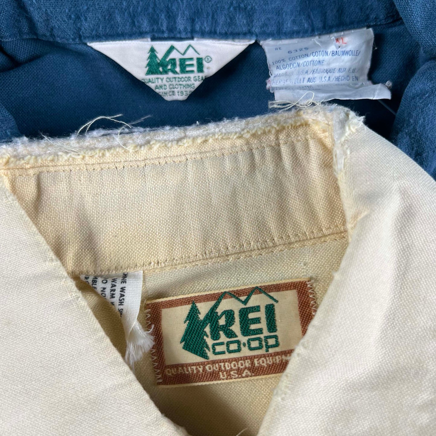 Vintage R.E.I 100% Cotton Chamois Shirts- SELECT SHIRT