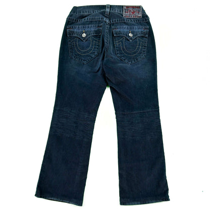 00s Over Dyed True Religion Flared Corduroys- 29x30