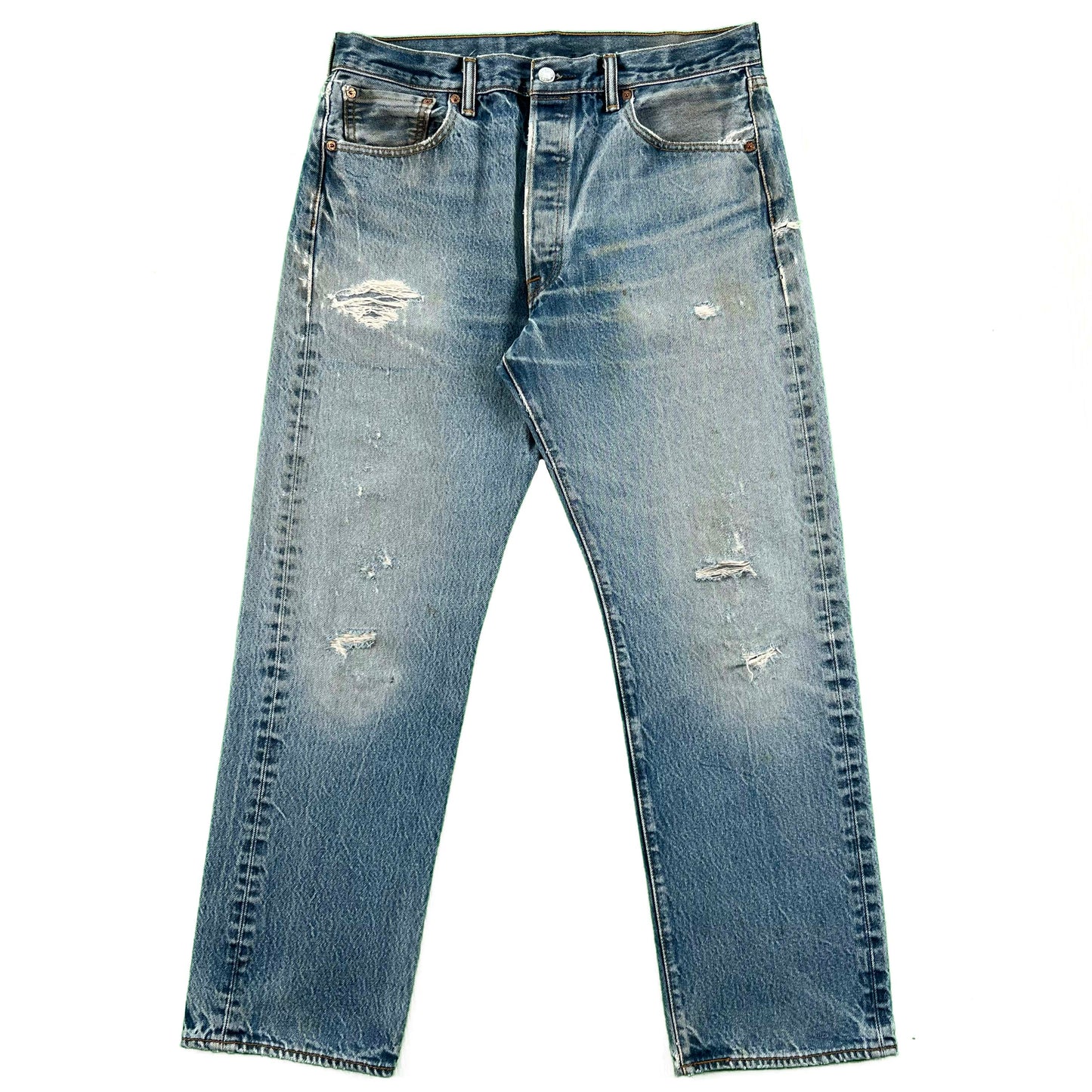 00s Faded & Worn Levi's 501 Denim- 33x29