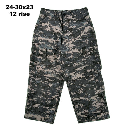 Vintage Chopped & Baggy Army Camo Cargo Shorts- SELECT PAIR