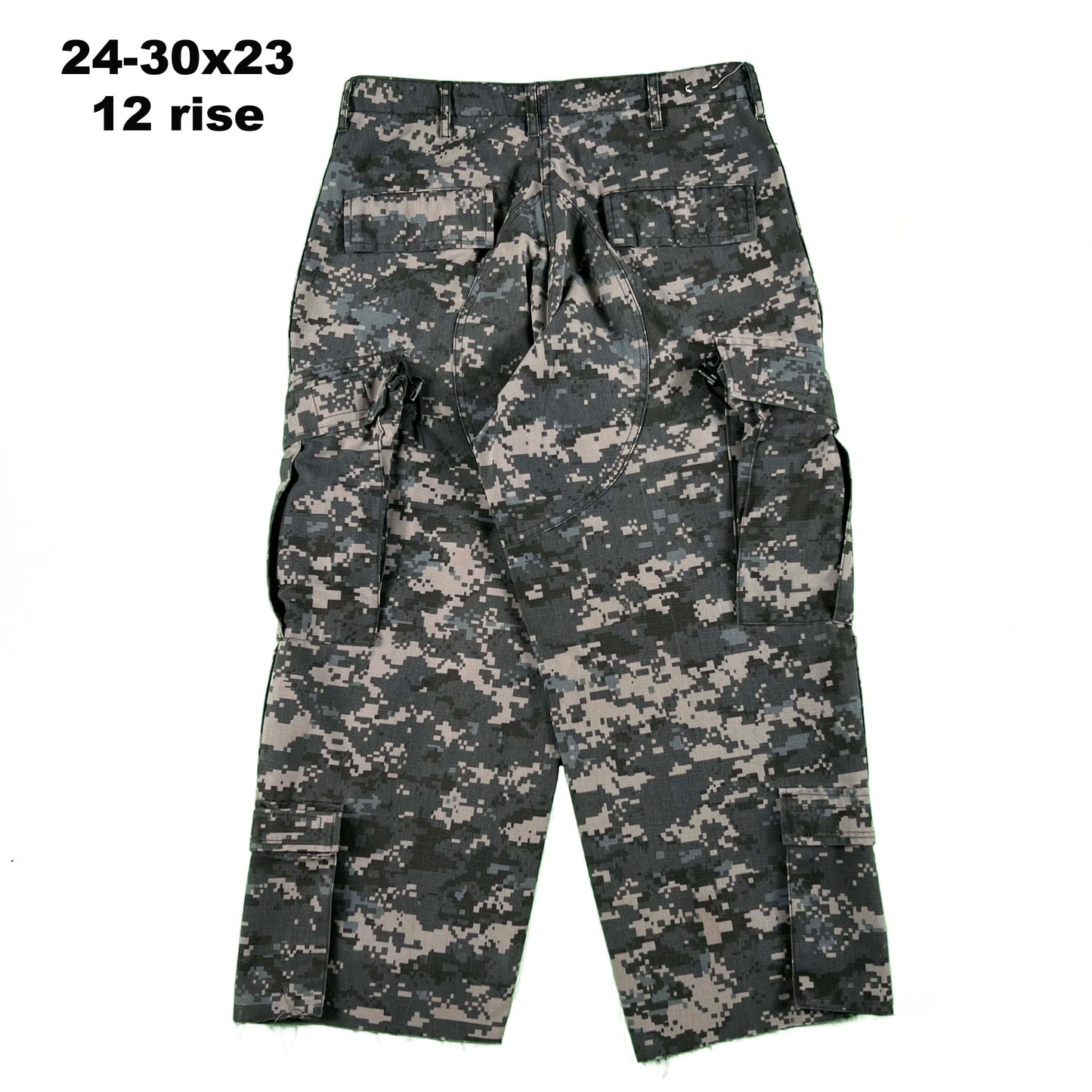 Vintage Chopped & Baggy Army Camo Cargo Shorts- SELECT PAIR