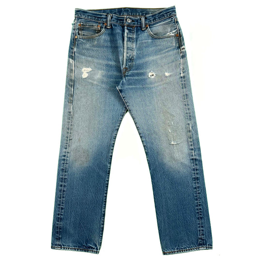 00s Faded & Worn Levi's 501 Denim- 32x29