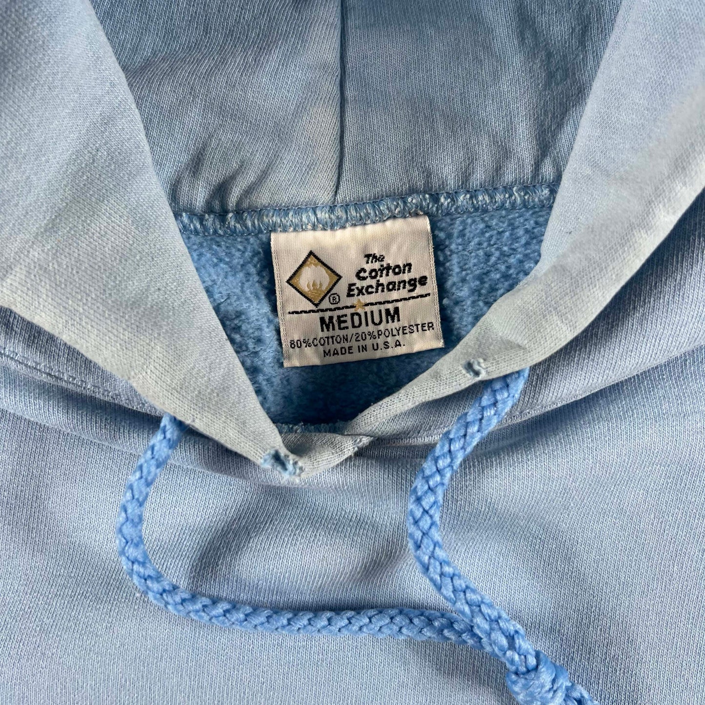 90s Baby Blue U. of Michigan Hoodie- M