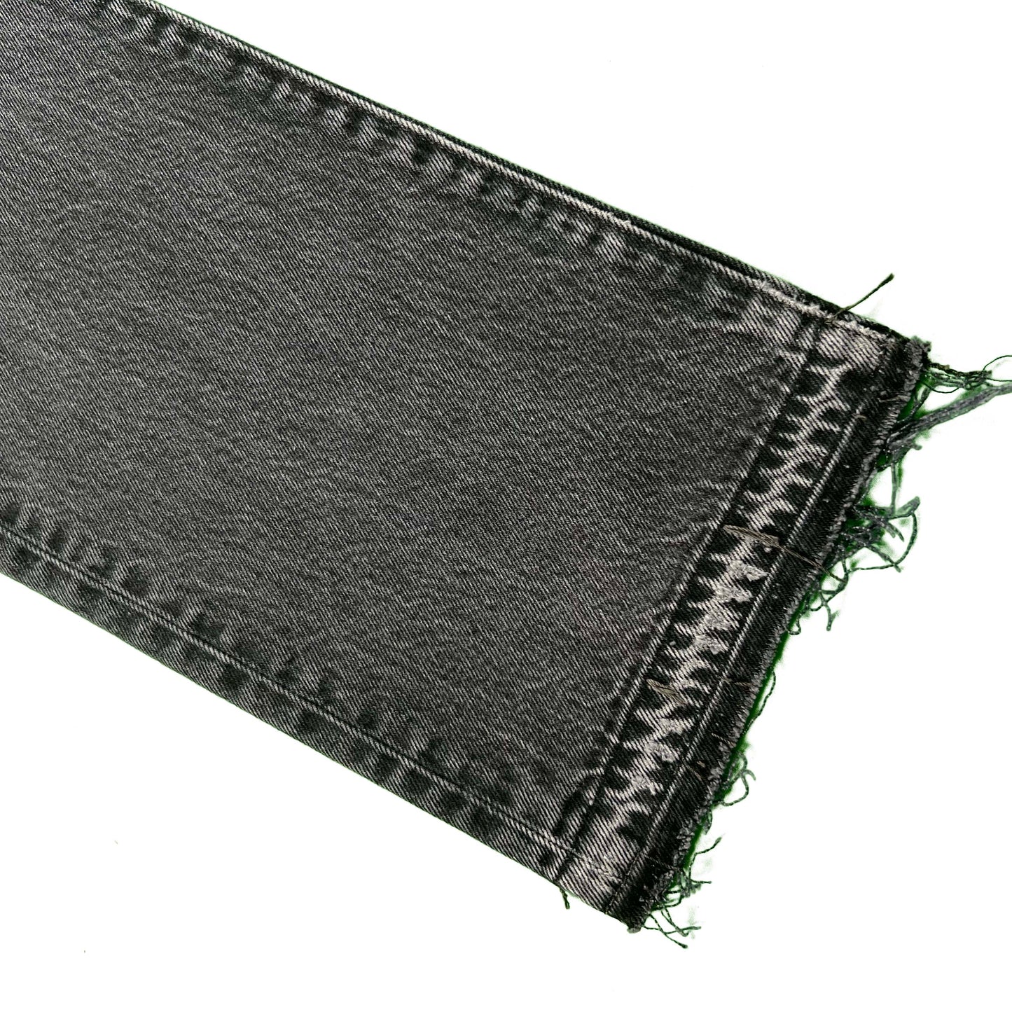 Faded Black Released Hem Levi's 501 Denim- 33x30