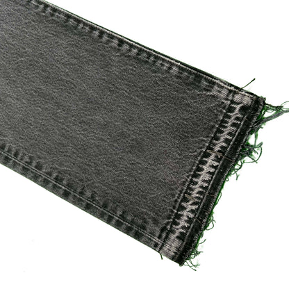 Faded Black Released Hem Levi's 501 Denim- 33x30