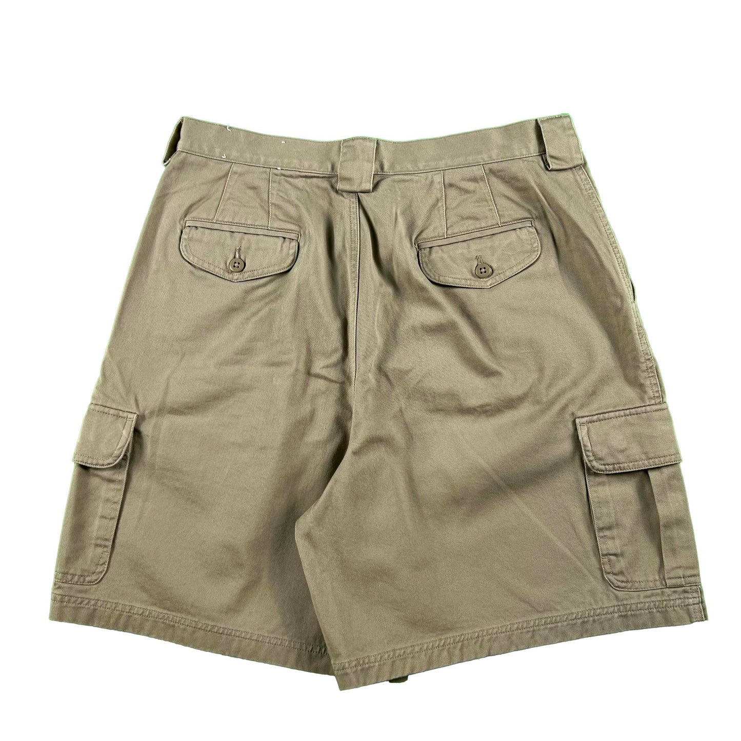 00s Lands' End Pleated Cargo Shorts- 33x7.5
