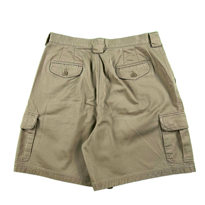 00s Lands' End Pleated Cargo Shorts- 33x7.5