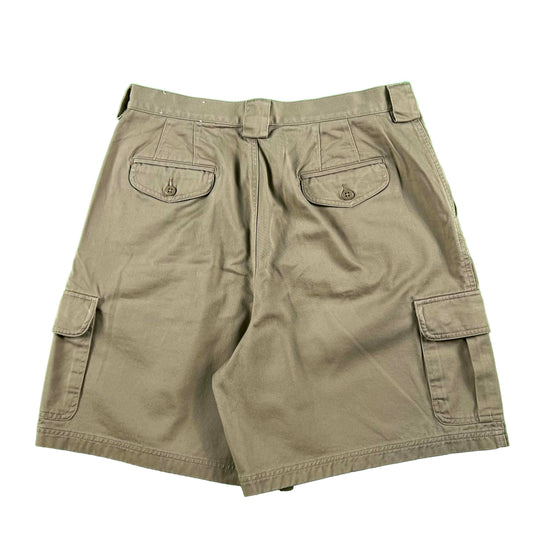 00s Lands' End Pleated Cargo Shorts- 33x7.5