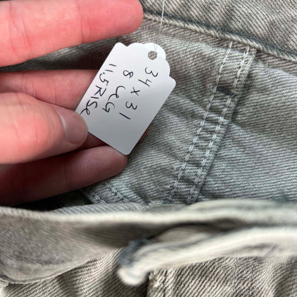 80s Faded Grey Levi's 501 Denim- 34x31
