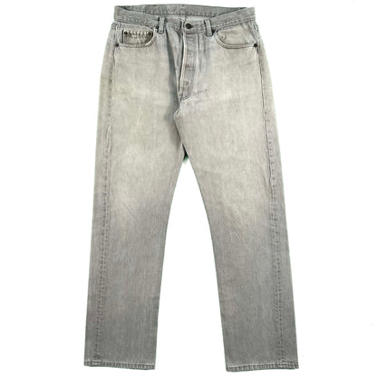 80s Faded Grey Levi's 501 Denim- 34x31