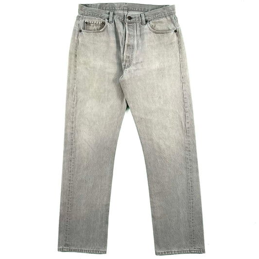 80s Faded Grey Levi's 501 Denim- 34x31