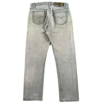 80s Faded Grey Levi's 501 Denim- 34x31