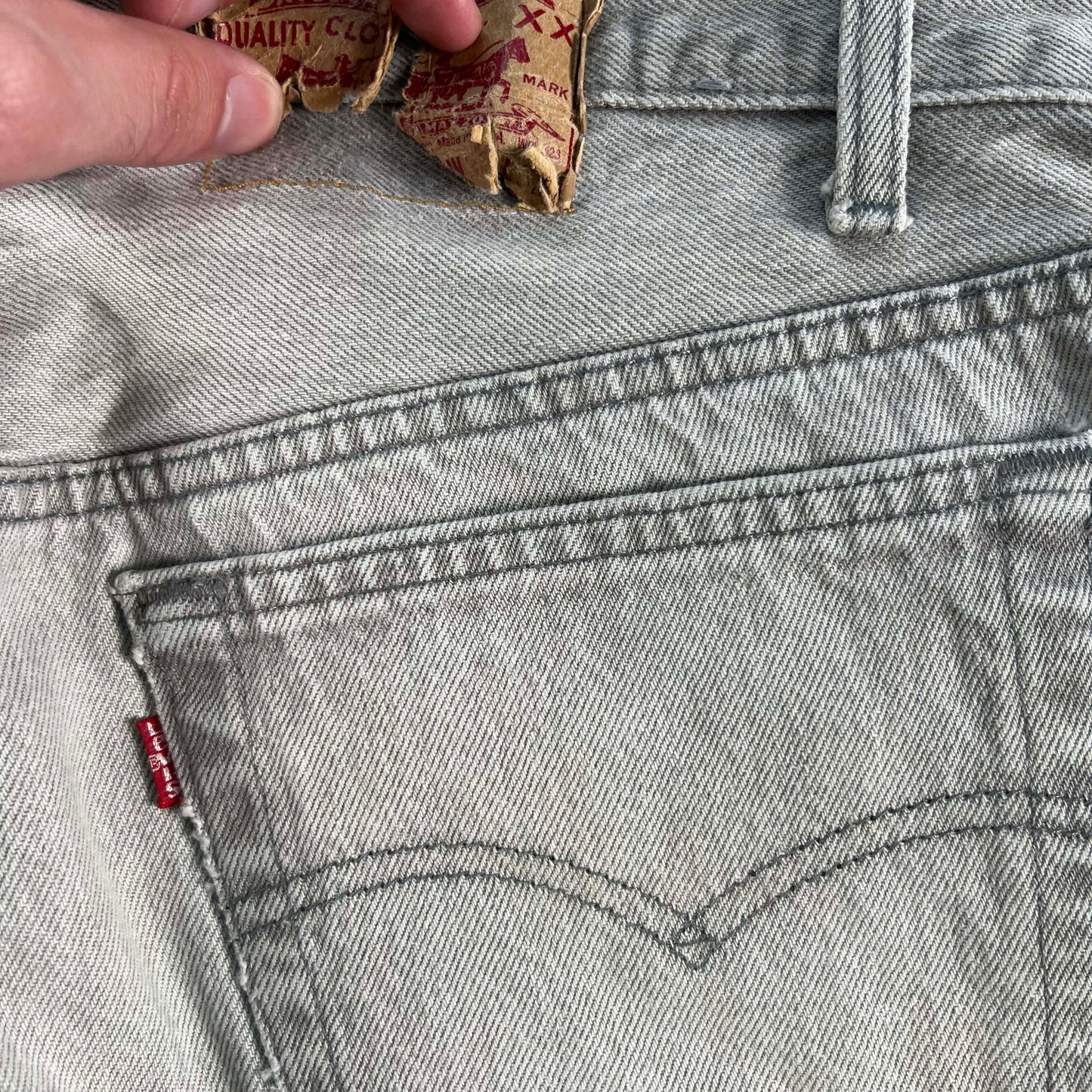 80s Faded Grey Levi's 501 Denim- 34x31