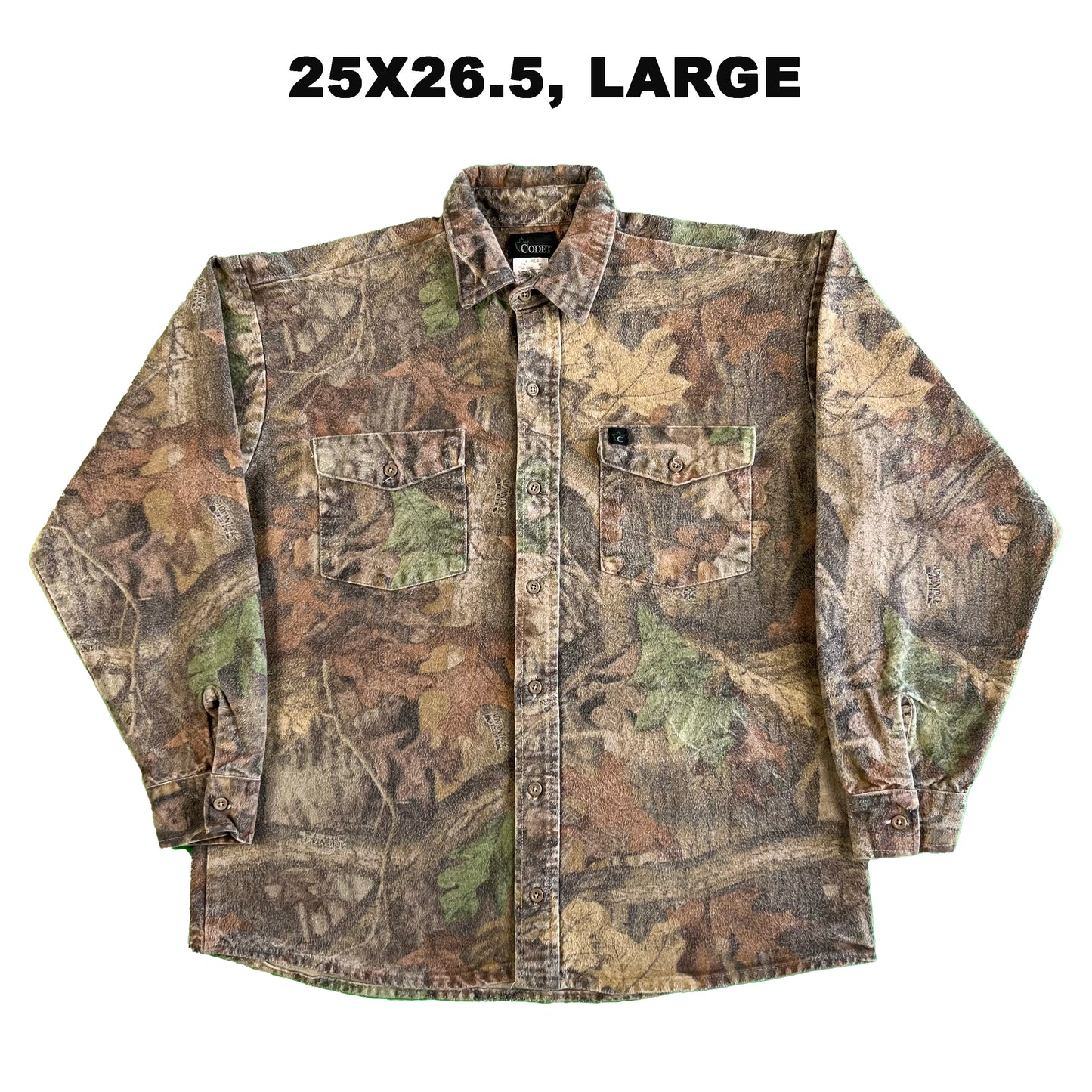 Vintage Camo Utility Shirt- M,L,XL,XXL