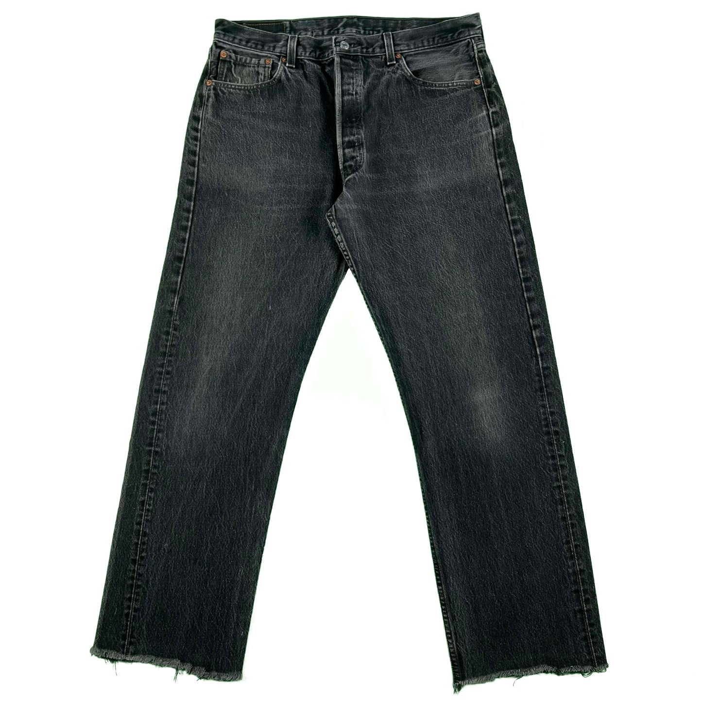 90s Faded Black Levi's 501 Denim- 33x29