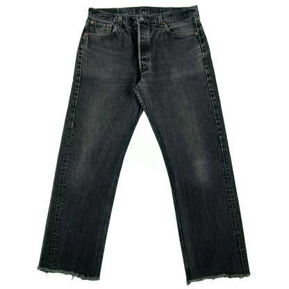 90s Faded Black Levi's 501 Denim- 33x29