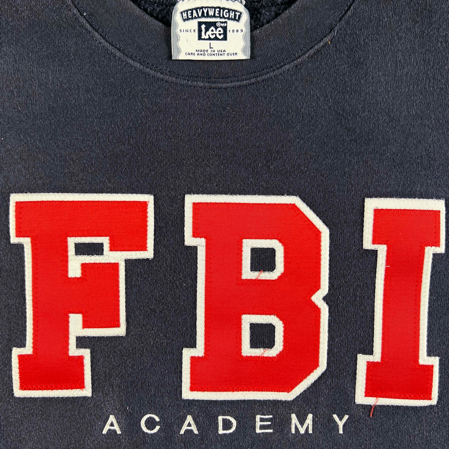 90s FBI Academy Sweatshirt- L