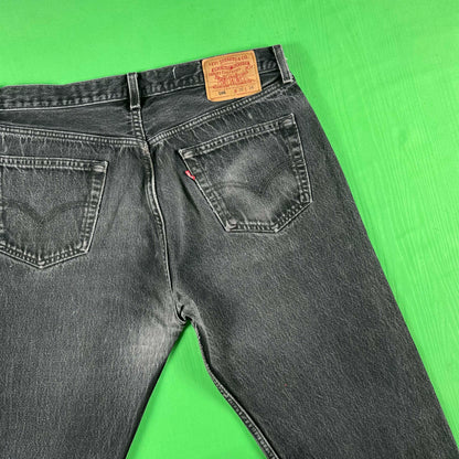 90s Faded Black Levi's 501 Denim- 33x29